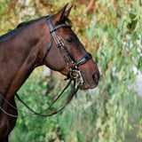 Halter Ego The Hayworth Double - Black Patent Double Bridle - Halter Ego® - Equiluxe Tack