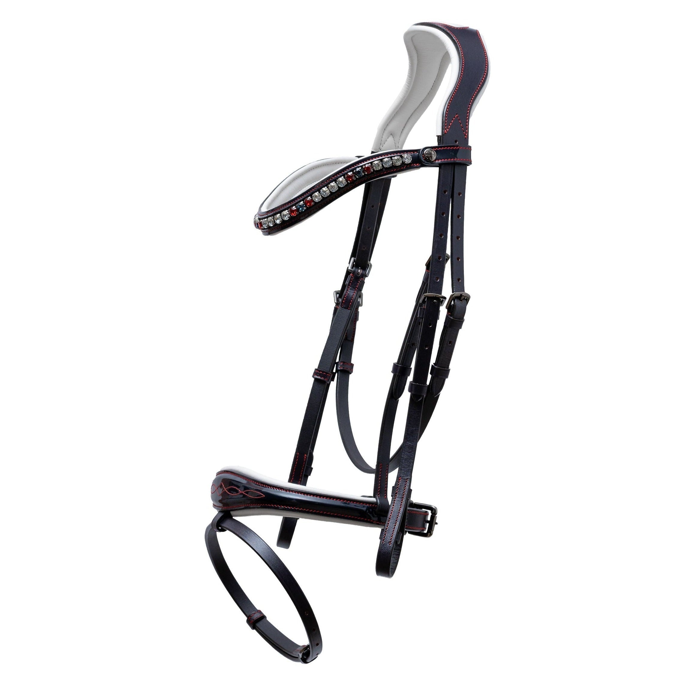 Halter Ego The Liberty Navy Leather Jumper Bridle - Halter Ego® - Equiluxe Tack