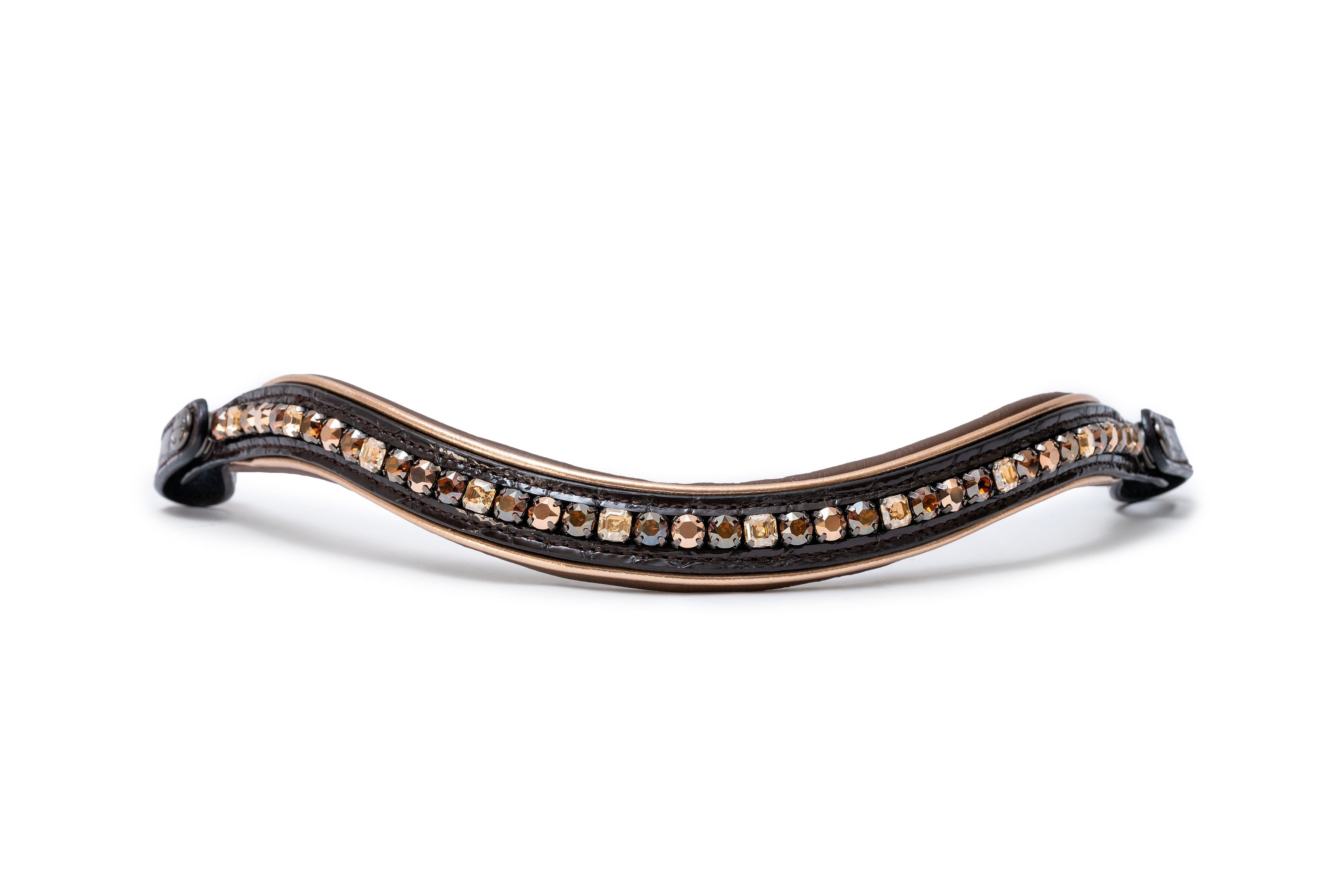 Halter Ego The Sun King Brown Patent Leather Snaffle Bridle - Halter Ego® - Equiluxe Tack