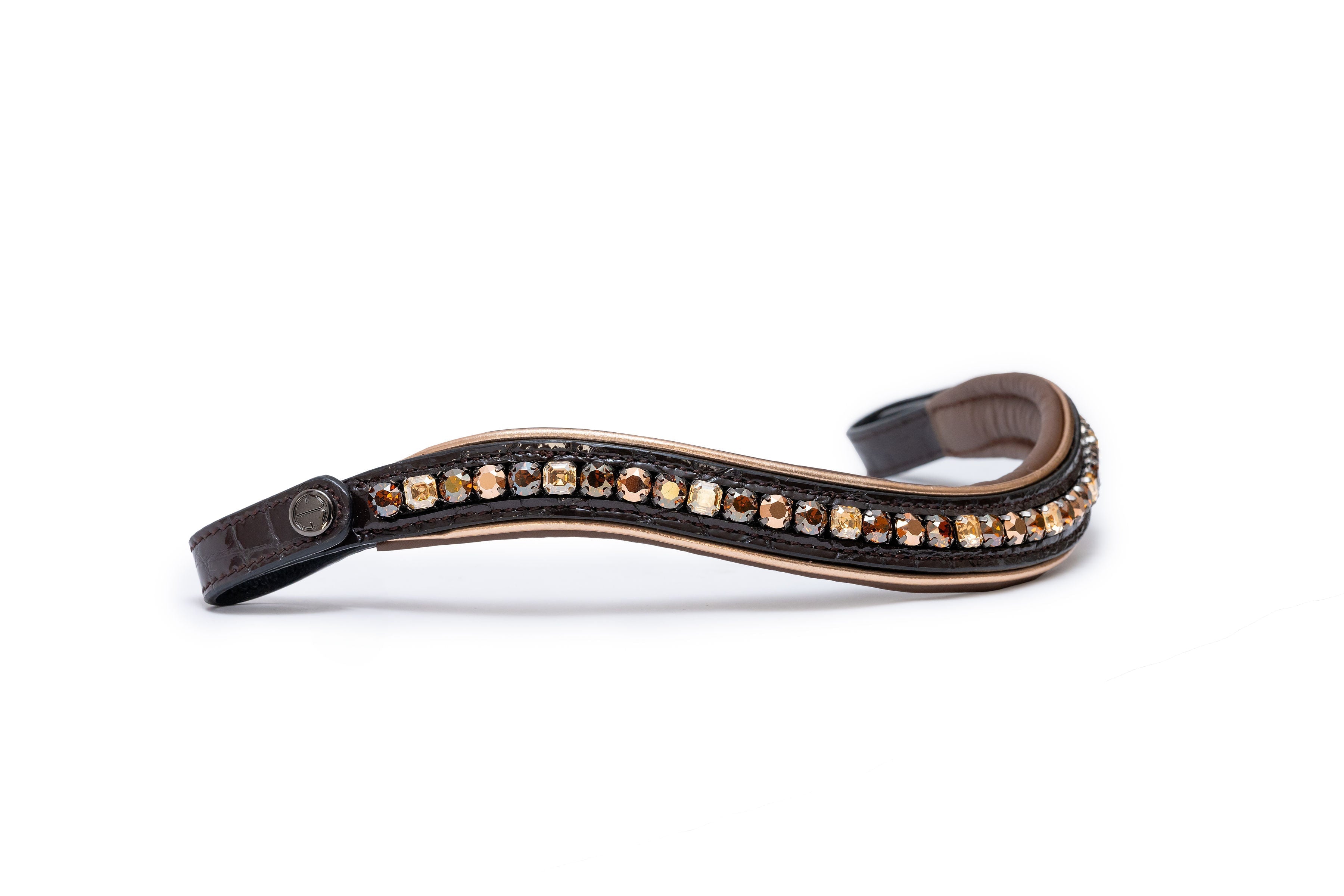 Halter Ego The Sun King Brown Patent Leather Snaffle Bridle - Halter Ego® - Equiluxe Tack