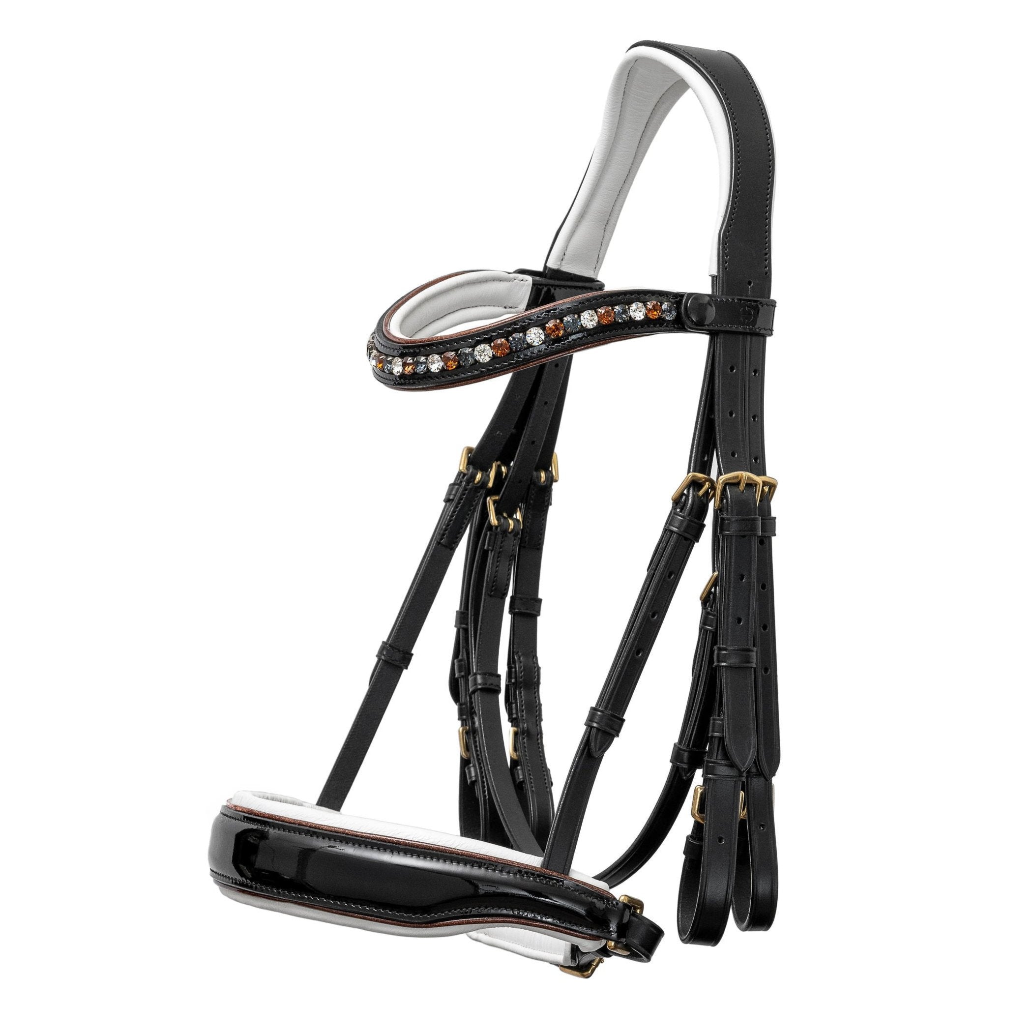Halter Ego The Taos Black Patent Double - Halter Ego® - Equiluxe Tack