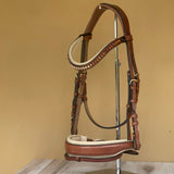 Halter Ego The Willow - Cognac Leather Snaffle Bridle - Halter Ego® - Equiluxe Tack