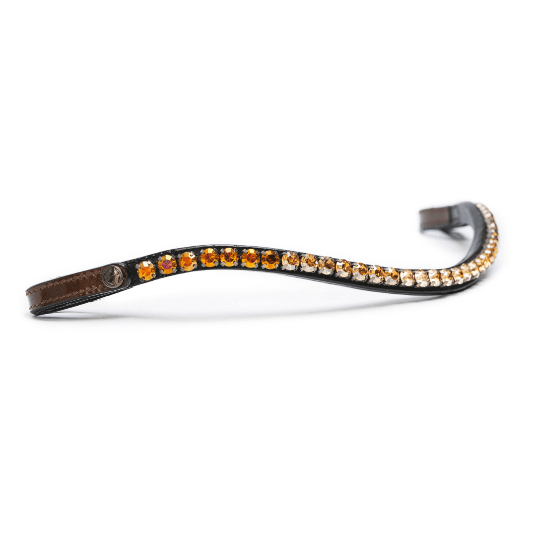 Halter Ego Valencia - Crystal Slimline Browband with Snaps - Halter Ego® - Equiluxe Tack