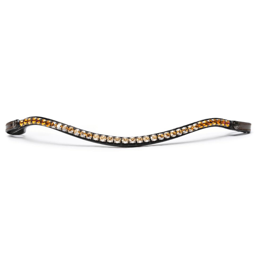 Halter Ego Valencia - Crystal Slimline Browband with Snaps - Halter Ego® - Equiluxe Tack