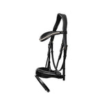 Halter Ego Valentina Black Patent Sparkle Snaffle Bridle - Equiluxe Tack