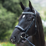 Halter Ego® 'Wellington' Black Patent Leather Snaffle Bridle Without Flash - Halter Ego® - Equiluxe Tack