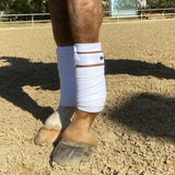 Halter Ego® White and Rust Fleece Bandages - Halter Ego® - Equiluxe Tack