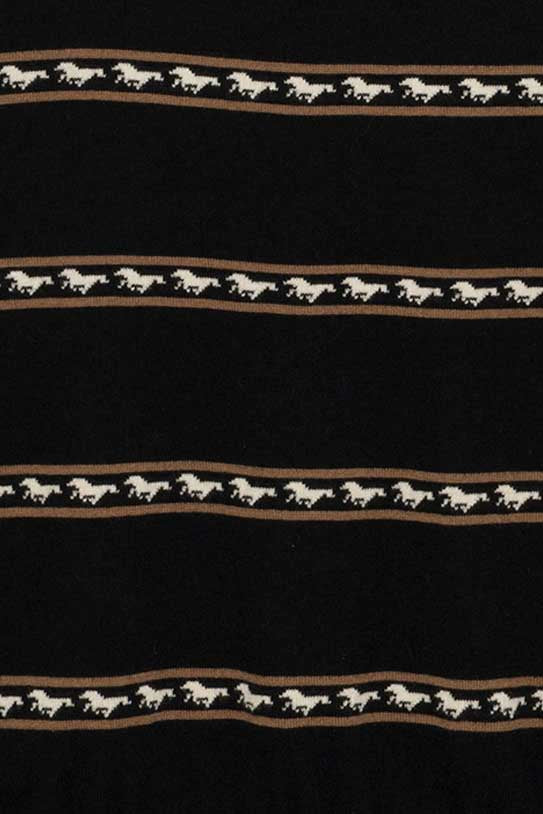 Hannah Childs Adi Running Horses Crew Neck Sweater Tee - Equiluxe Tack