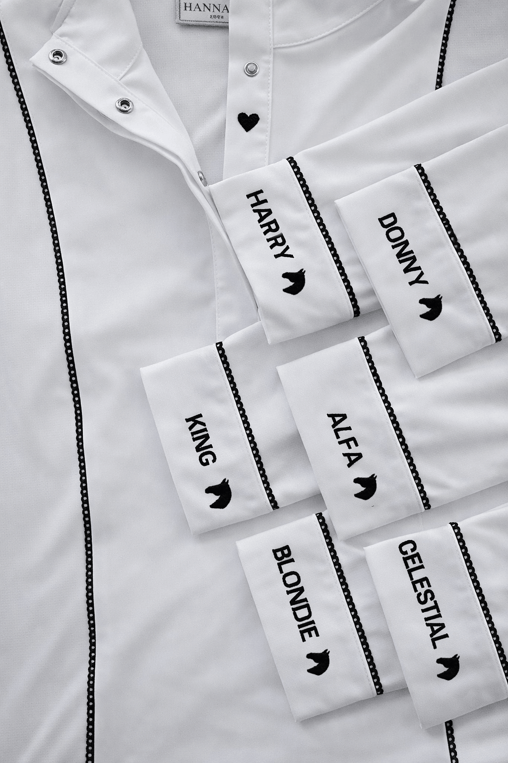 Hannah Childs Constance Heart Horse LS Show Shirt - Equiluxe Tack