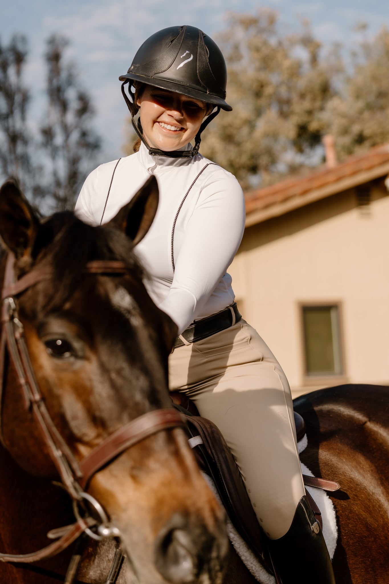 Hannah Childs Constance Scallop LS Show Shirt - Hannah Childs Lifestyle - Equiluxe Tack