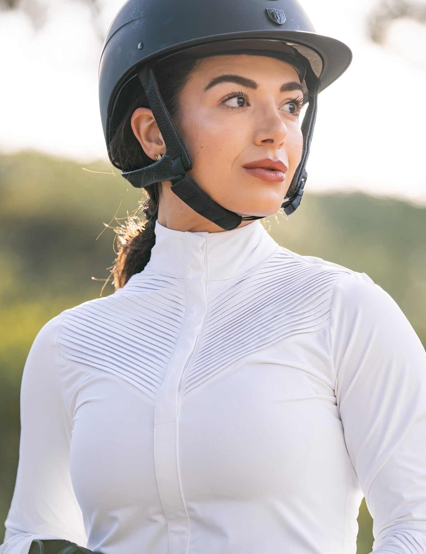Hannah Childs Ellie Pleated LS Show Shirt - Hannah Childs Lifestyle - Equiluxe Tack