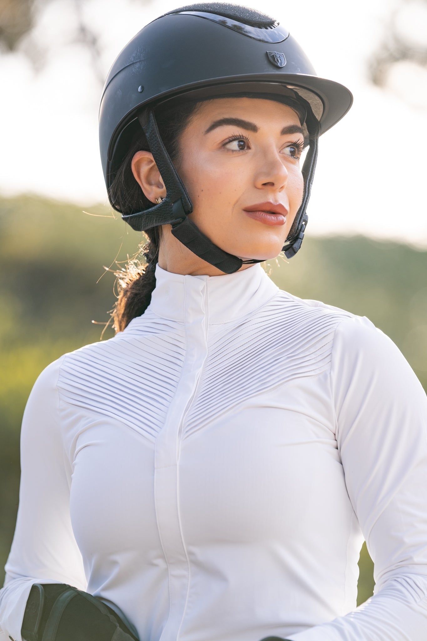 Hannah Childs Ellie Pleated LS Show Shirt - Hannah Childs Lifestyle - Equiluxe Tack