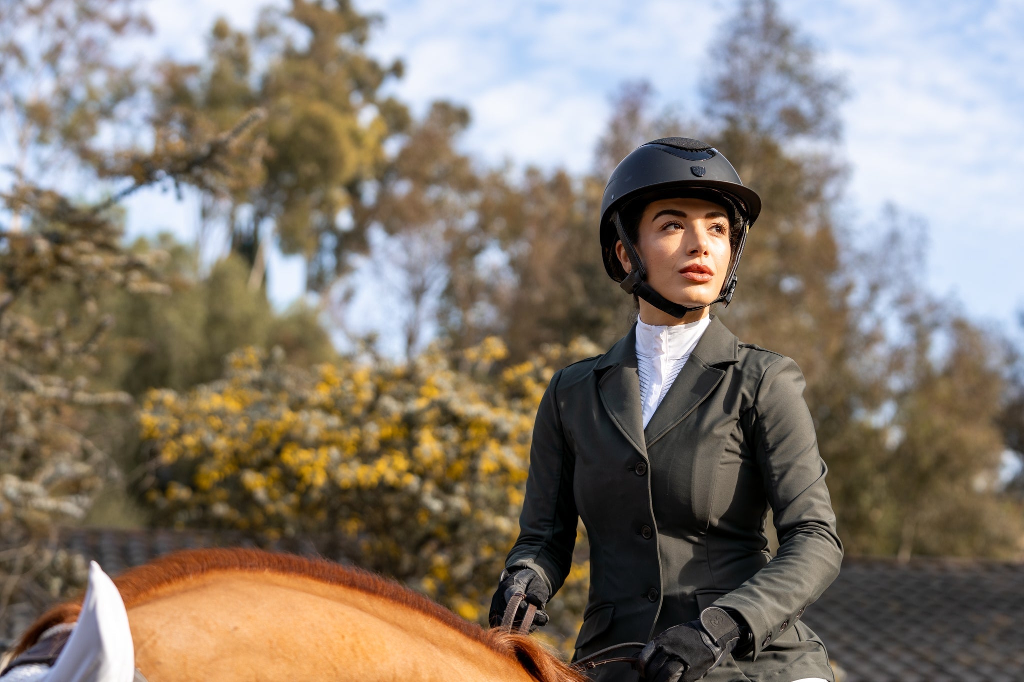 Hannah Childs Ellie Pleated LS Show Shirt - Hannah Childs Lifestyle - Equiluxe Tack