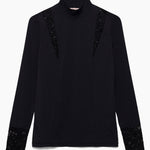 Hannah Childs Farrah Lace Turtleneck Training Top - Equiluxe Tack