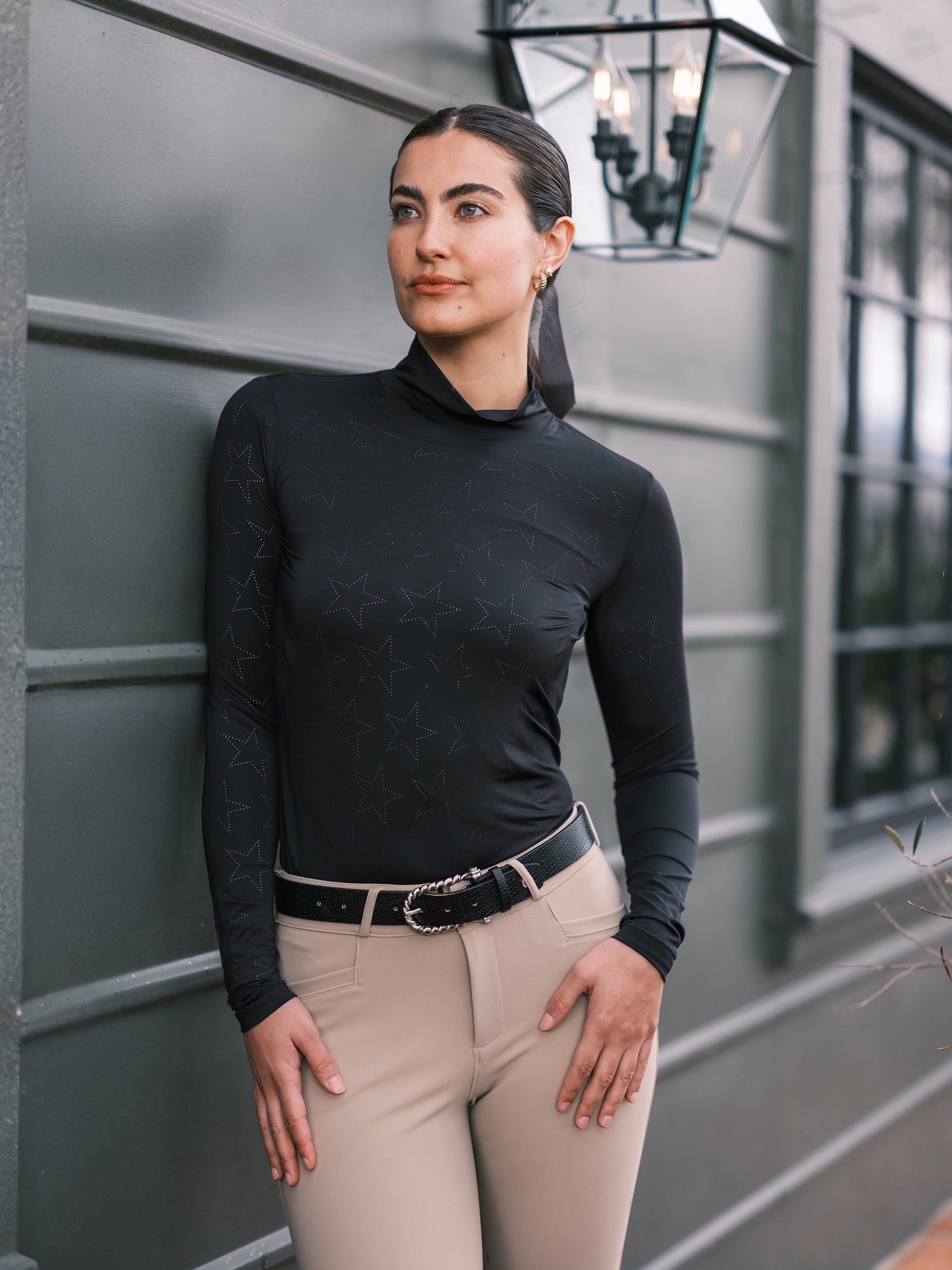 Hannah Childs Farrah Star Turtleneck Training Top - Equiluxe Tack