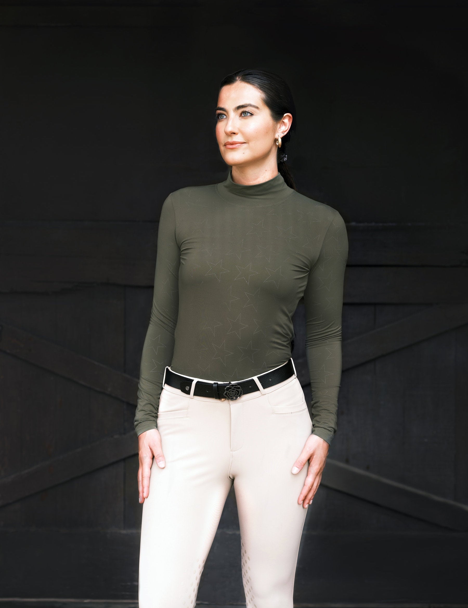 Hannah Childs Farrah Star Turtleneck Training Top - Equiluxe Tack
