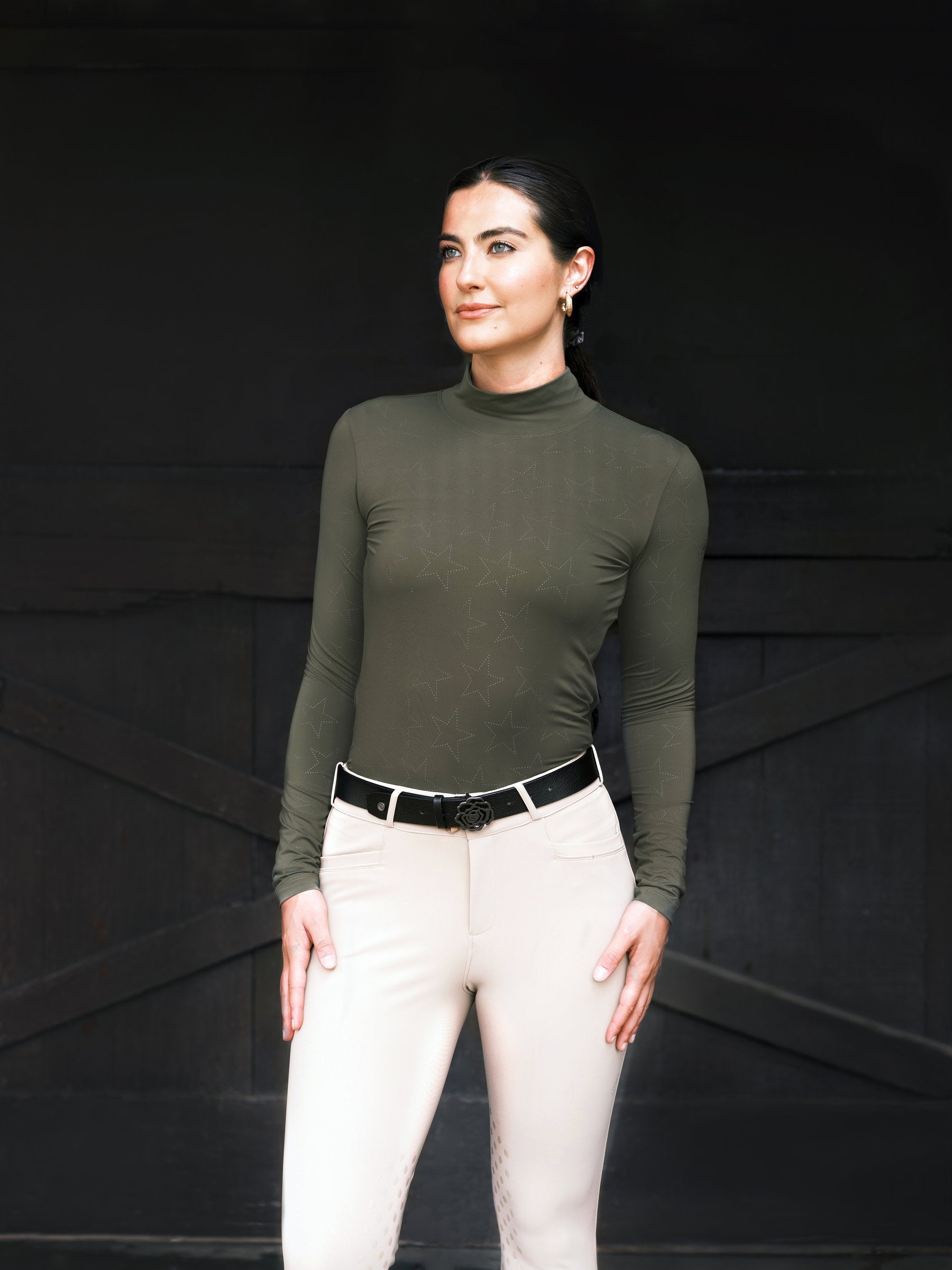 Hannah Childs Farrah Star Turtleneck Training Top - Equiluxe Tack