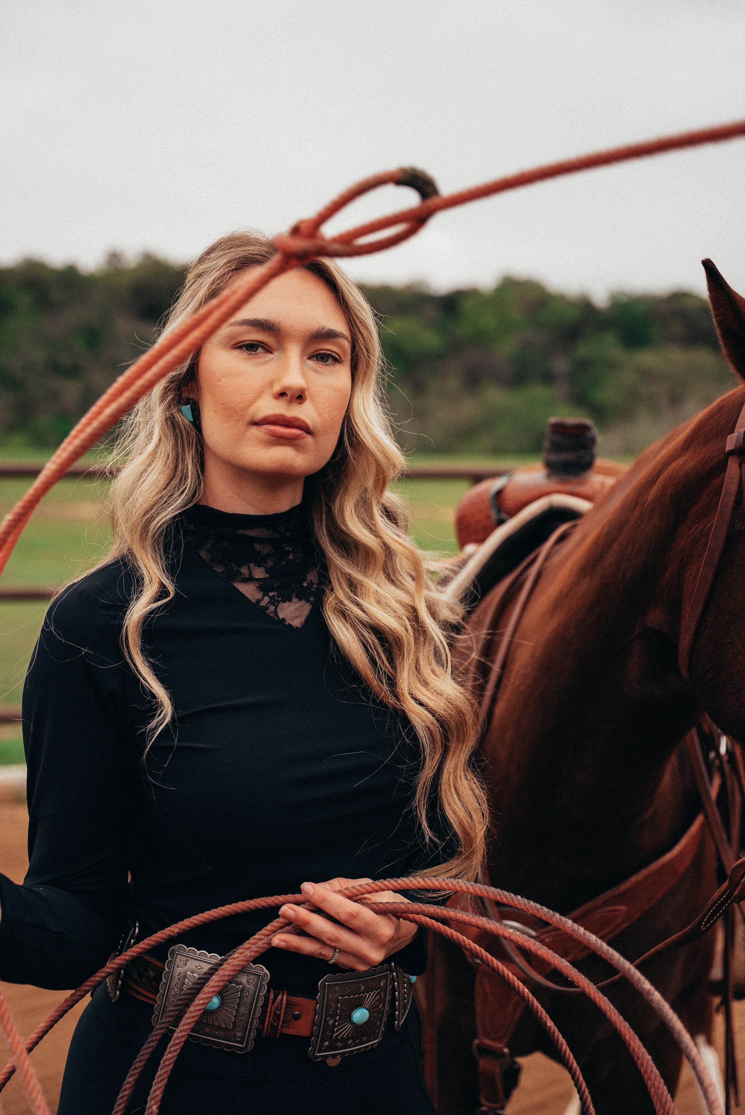Hannah Childs Izzy Lace LS Tech Top - Hannah Childs Lifestyle - Equiluxe Tack