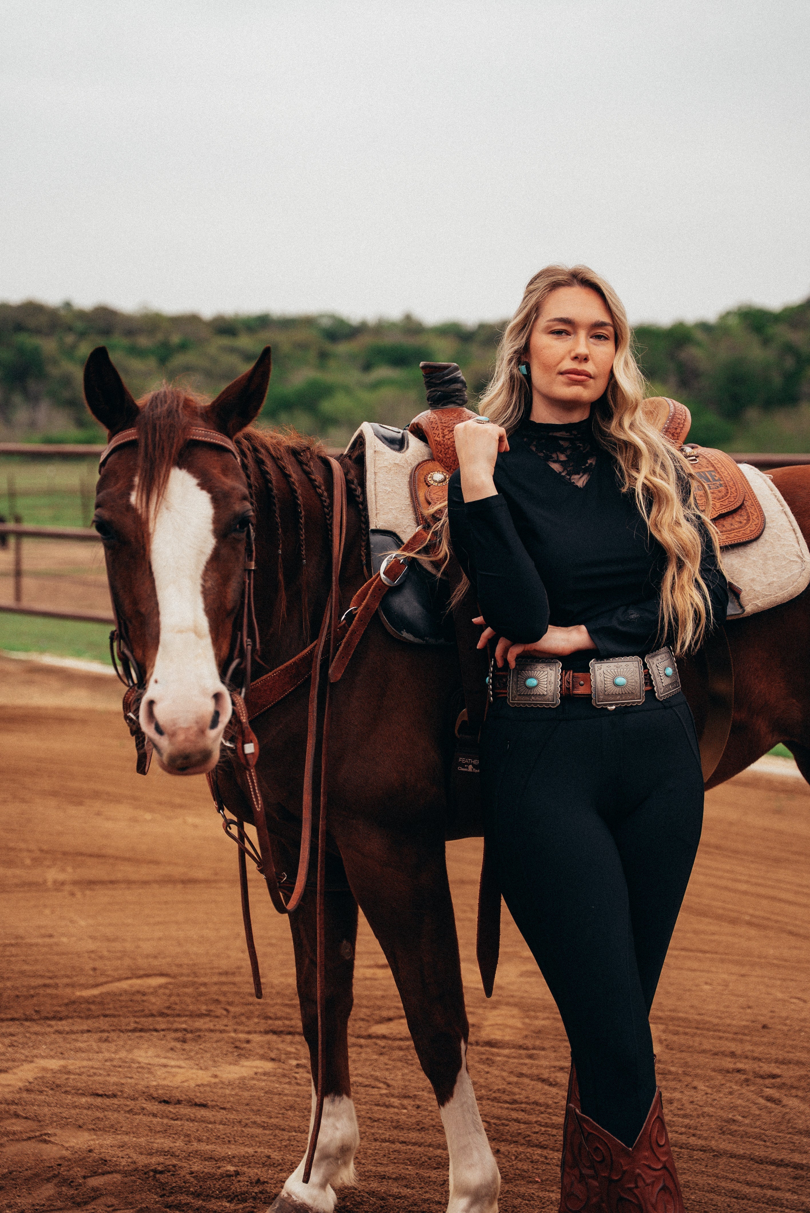 Hannah Childs Izzy Lace LS Tech Top - Hannah Childs Lifestyle - Equiluxe Tack