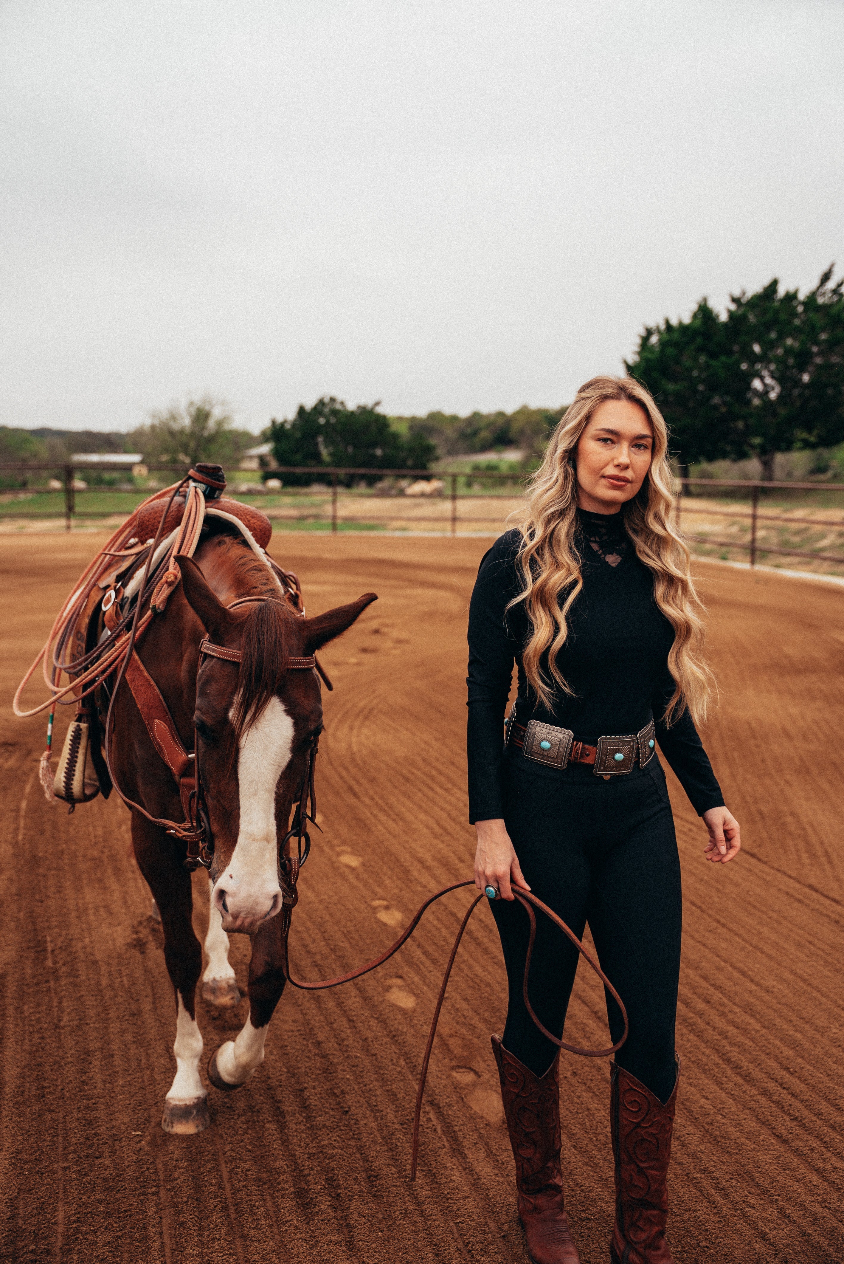Hannah Childs Izzy Lace LS Tech Top - Hannah Childs Lifestyle - Equiluxe Tack