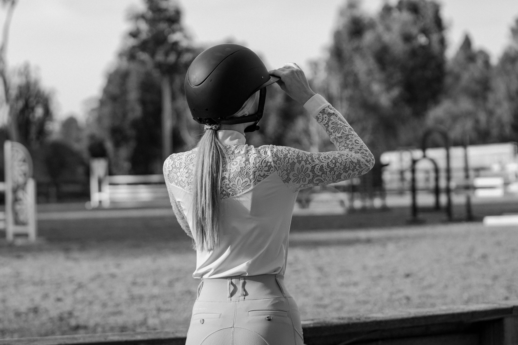 Hannah Childs Jaclyn Lace Long Sleeve Show Shirt 2.0 - Hannah Childs Lifestyle - Equiluxe Tack