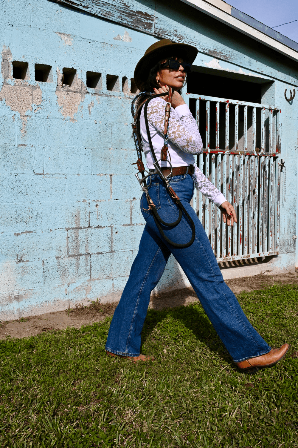 Hannah Childs Jaclyn Lace Long Sleeve Show Shirt 2.0 - Hannah Childs Lifestyle - Equiluxe Tack
