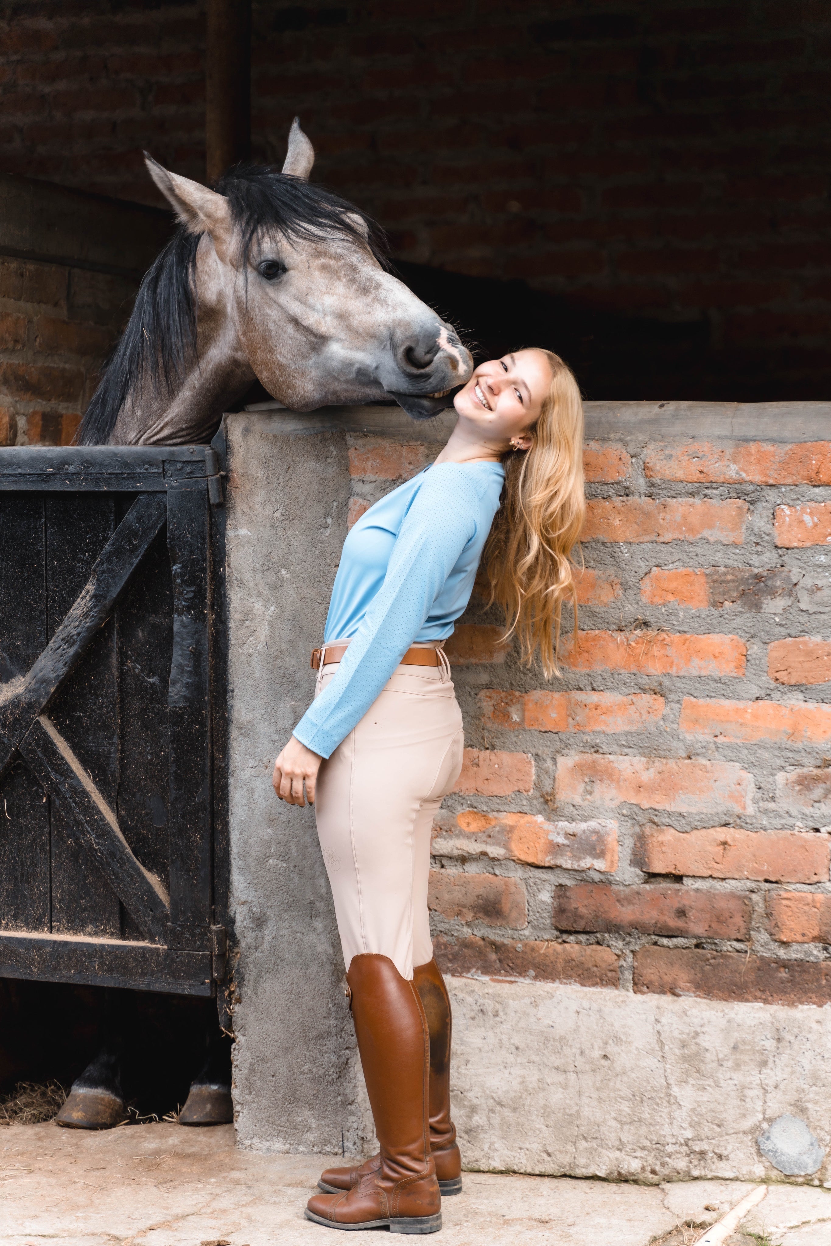 Hannah Childs Janelle Long Sleeve Mesh Tee - Hannah Childs Lifestyle - Equiluxe Tack