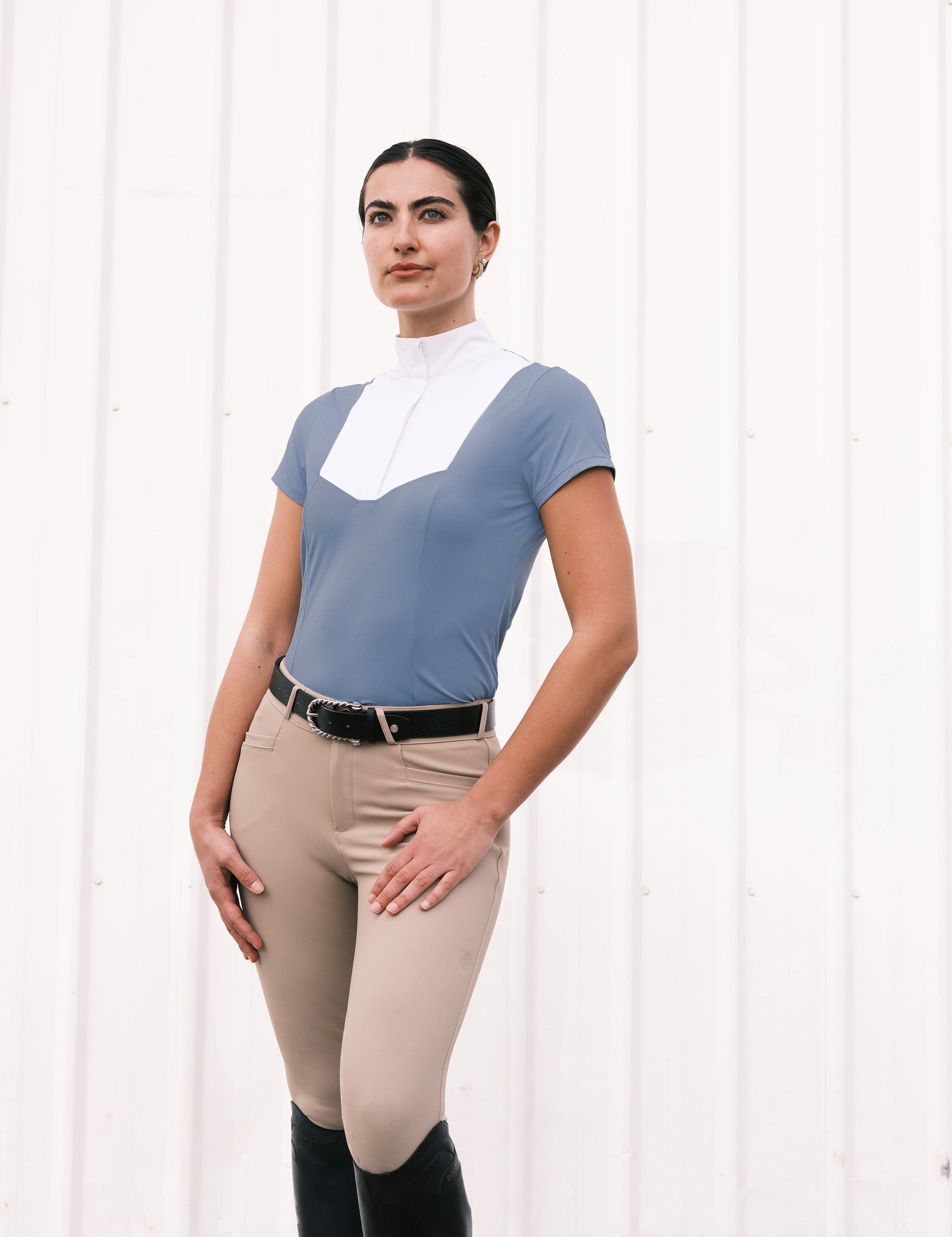 Hannah Childs Lauryn Short Sleeve Show Shirt - Equiluxe Tack