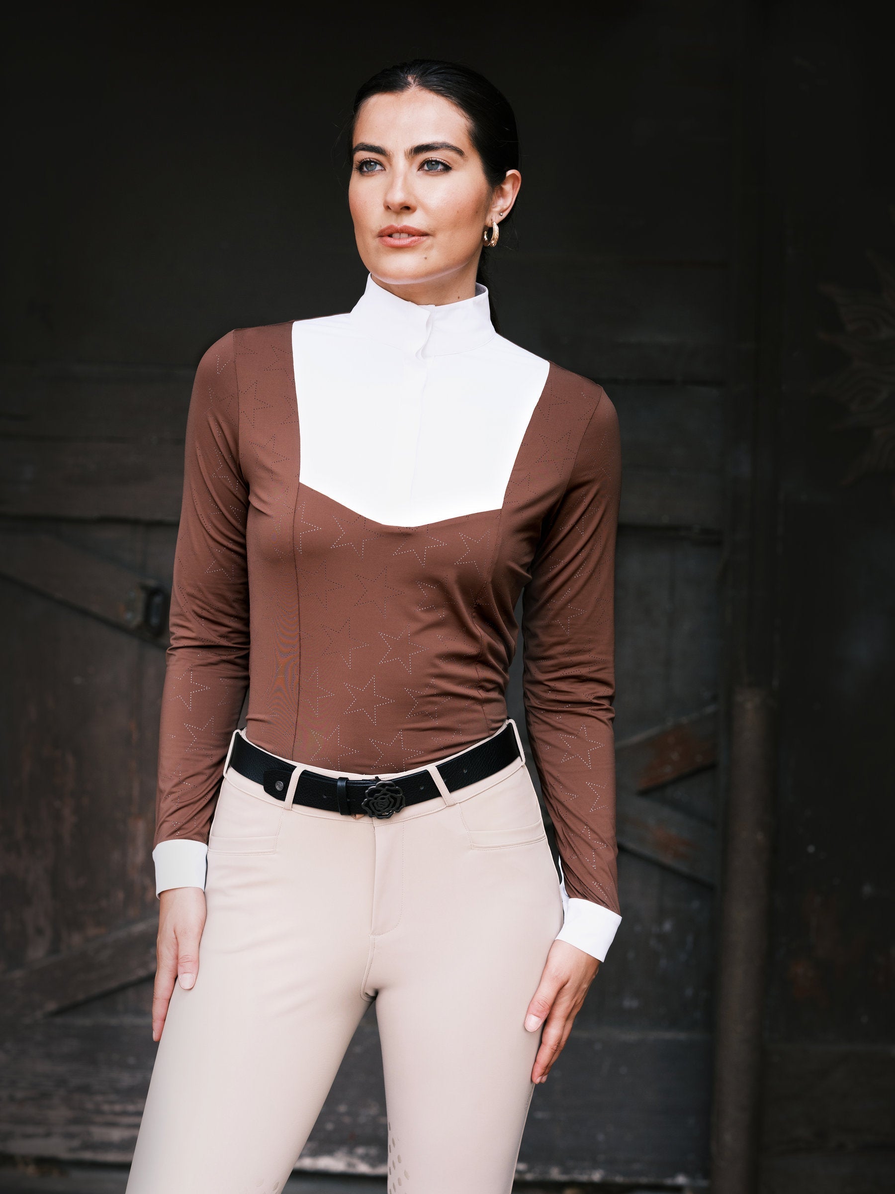 Hannah Childs Luna Star Long Sleeve Show Shirt - Equiluxe Tack