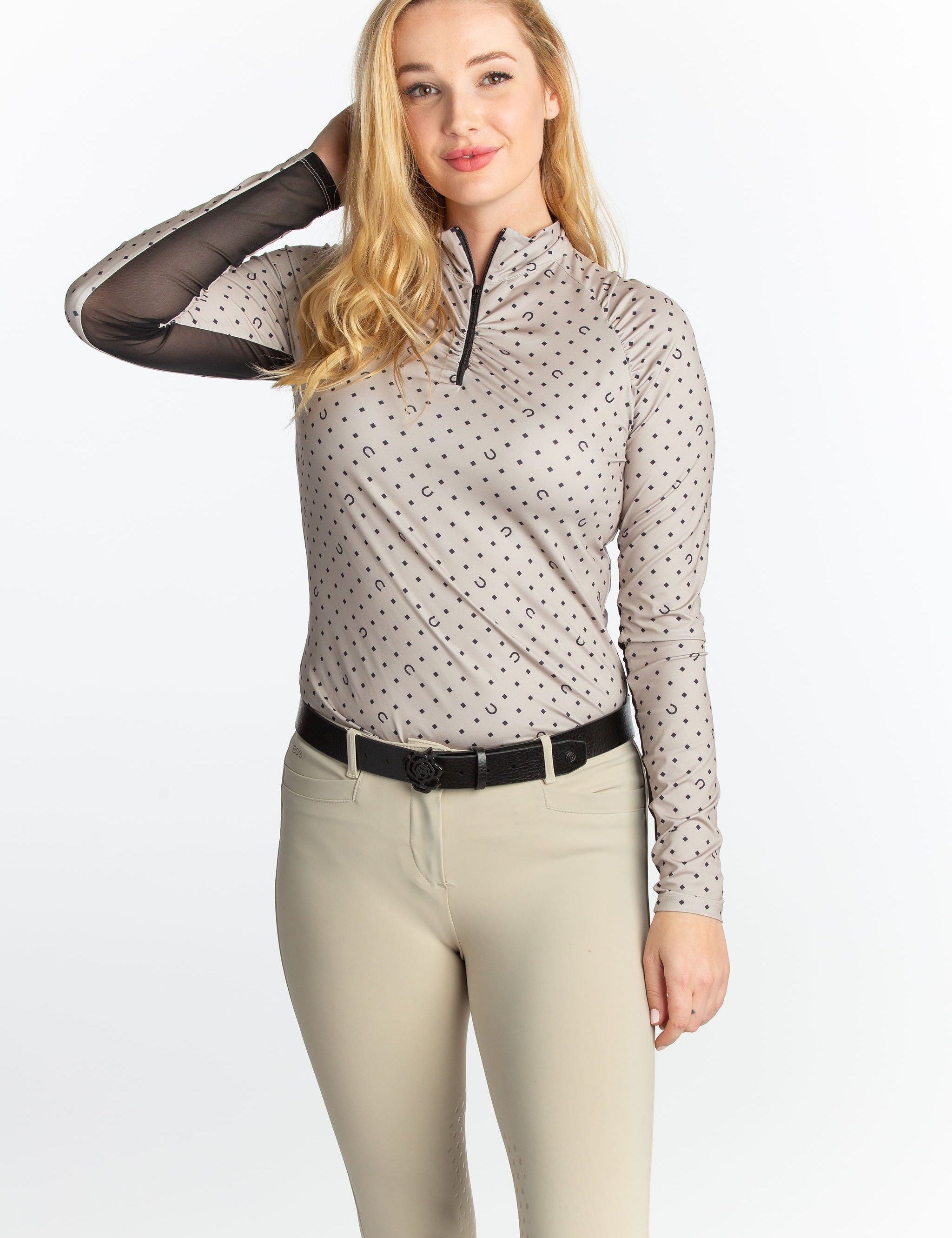 Hannah Childs Naomi Long Sleeve Zip Top - Hannah Childs Lifestyle - Equiluxe Tack