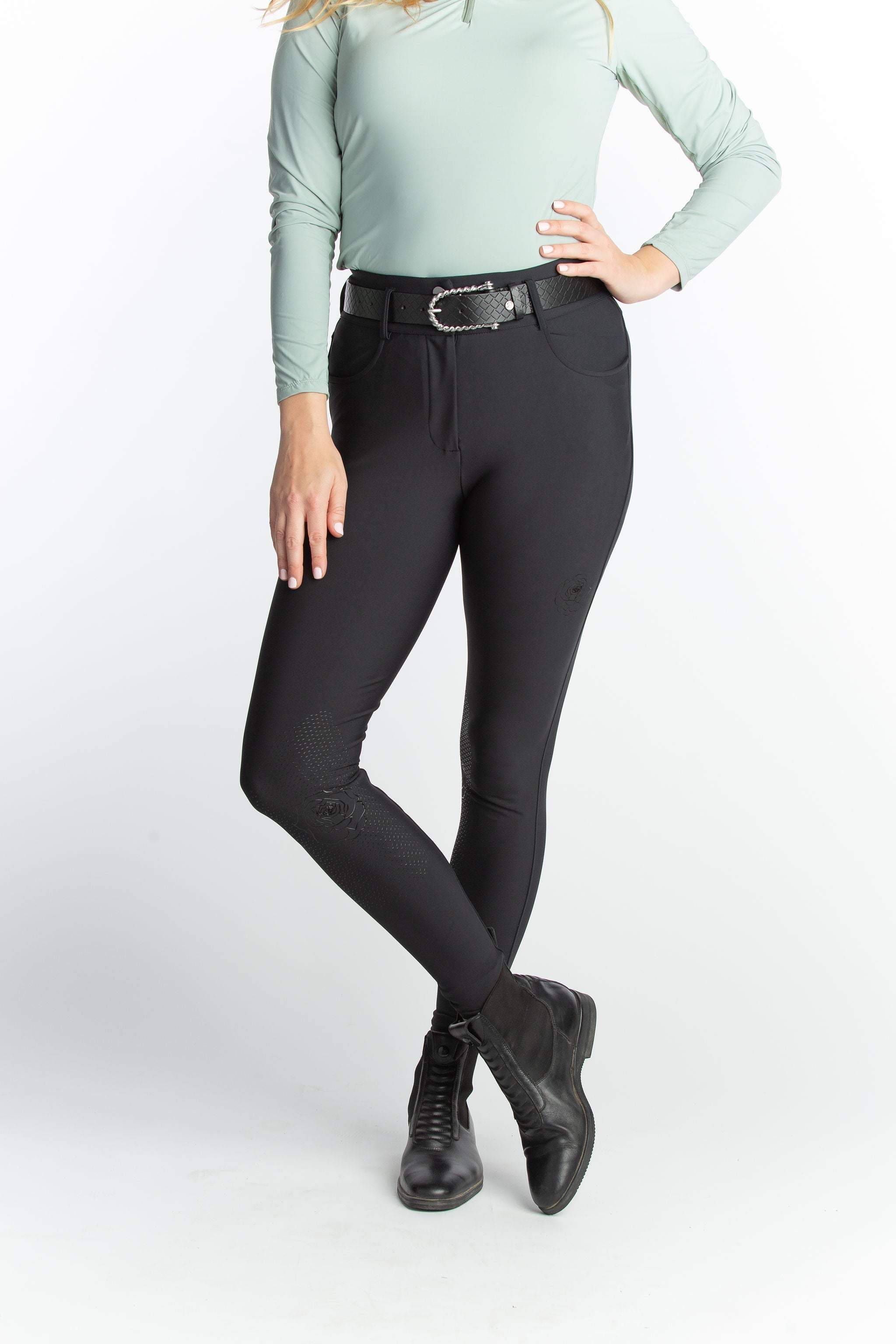 Hannah Childs Ramy High Rise Knee Patch Breech - Hannah Childs Lifestyle - Equiluxe Tack