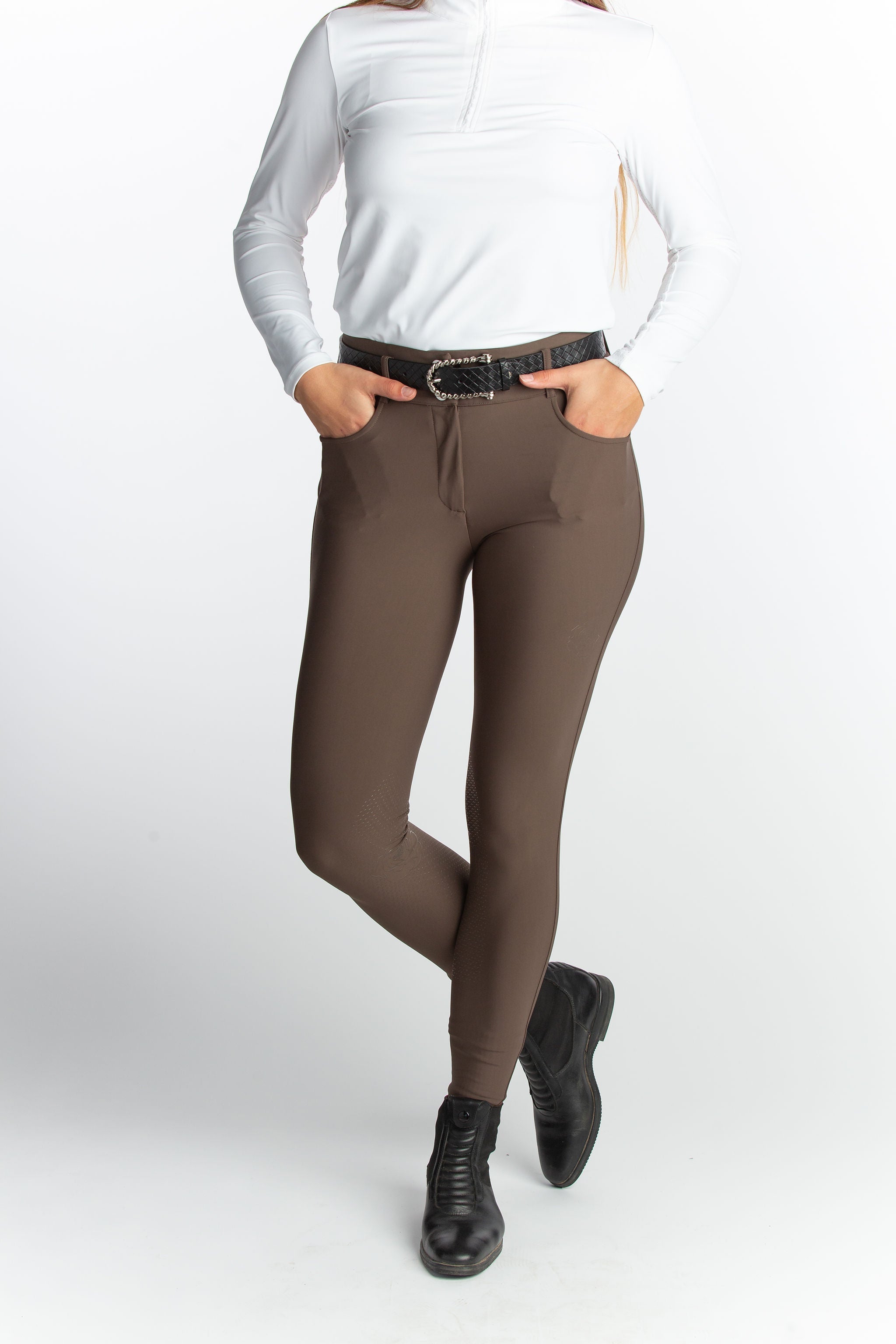 Hannah Childs Ramy High Rise Knee Patch Breech - Hannah Childs Lifestyle - Equiluxe Tack