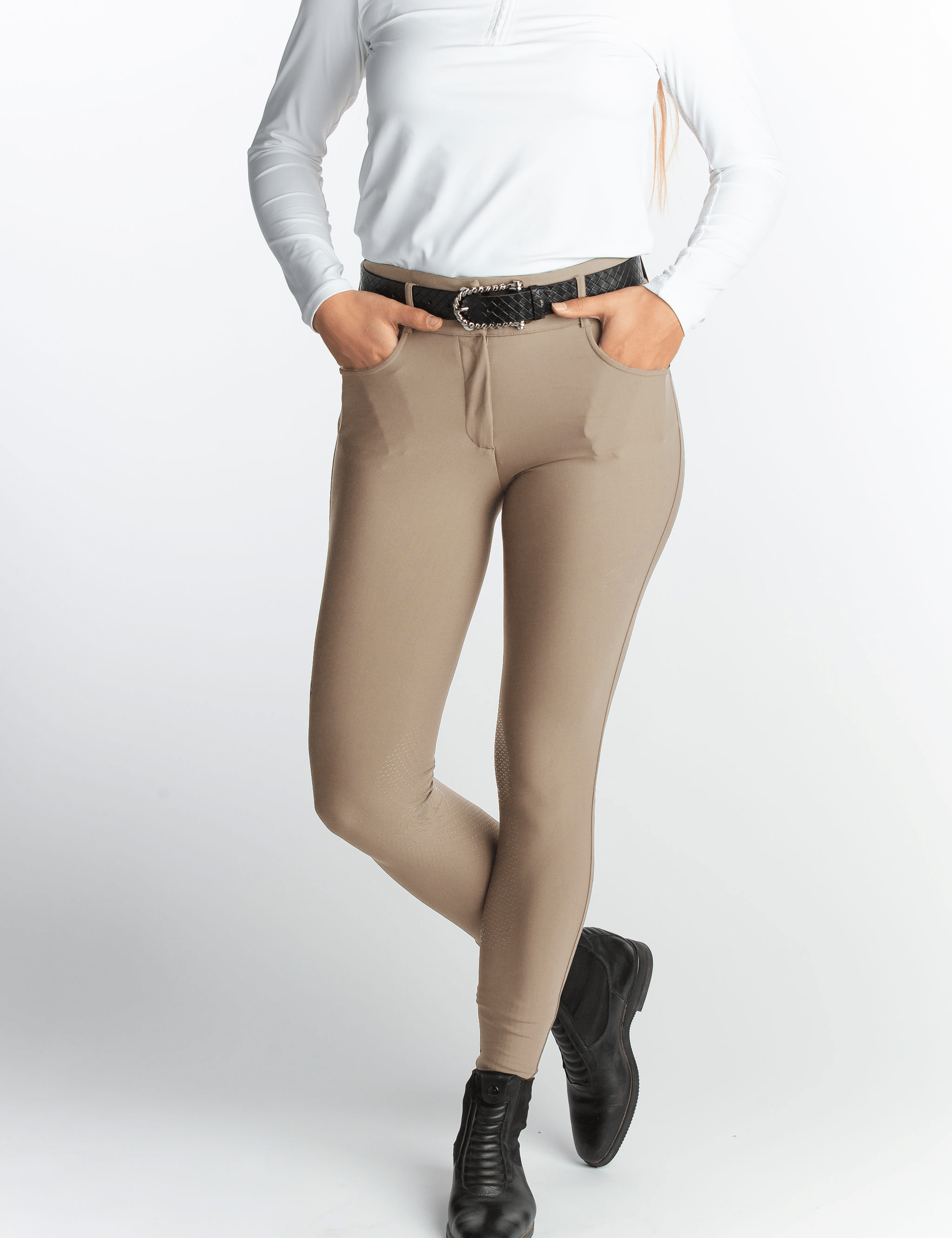 Hannah Childs Ramy High Rise Knee Patch Breech - Hannah Childs Lifestyle - Equiluxe Tack