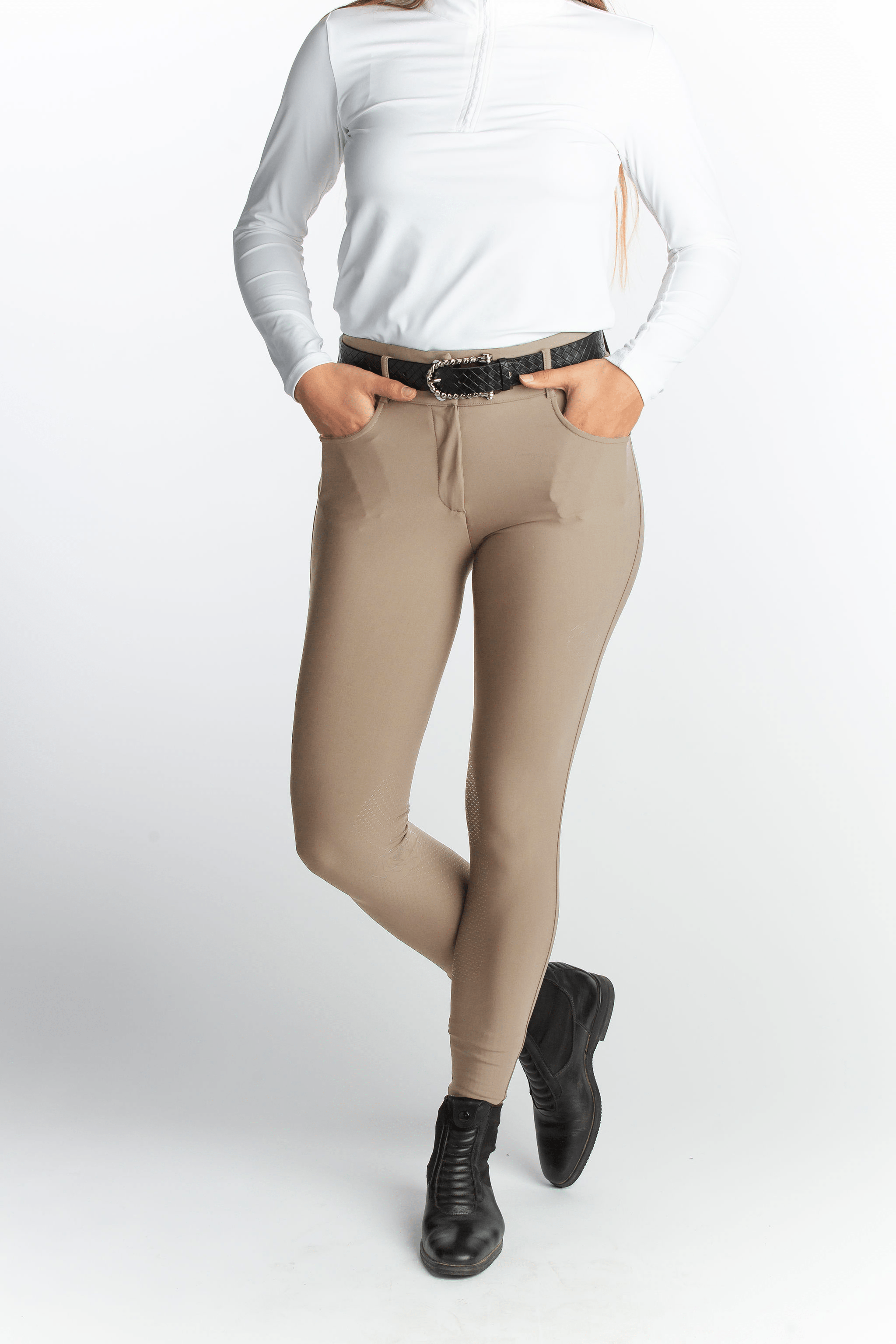 Hannah Childs Ramy High Rise Knee Patch Breech - Hannah Childs Lifestyle - Equiluxe Tack