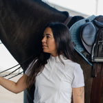 Hannah Childs Raya Crystal Short Sleeve Show Shirt - Hannah Childs Lifestyle - Equiluxe Tack