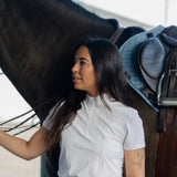 Hannah Childs Raya Crystal Short Sleeve Show Shirt - Hannah Childs Lifestyle - Equiluxe Tack