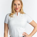 Hannah Childs Raya Crystal Short Sleeve Show Shirt - Hannah Childs Lifestyle - Equiluxe Tack