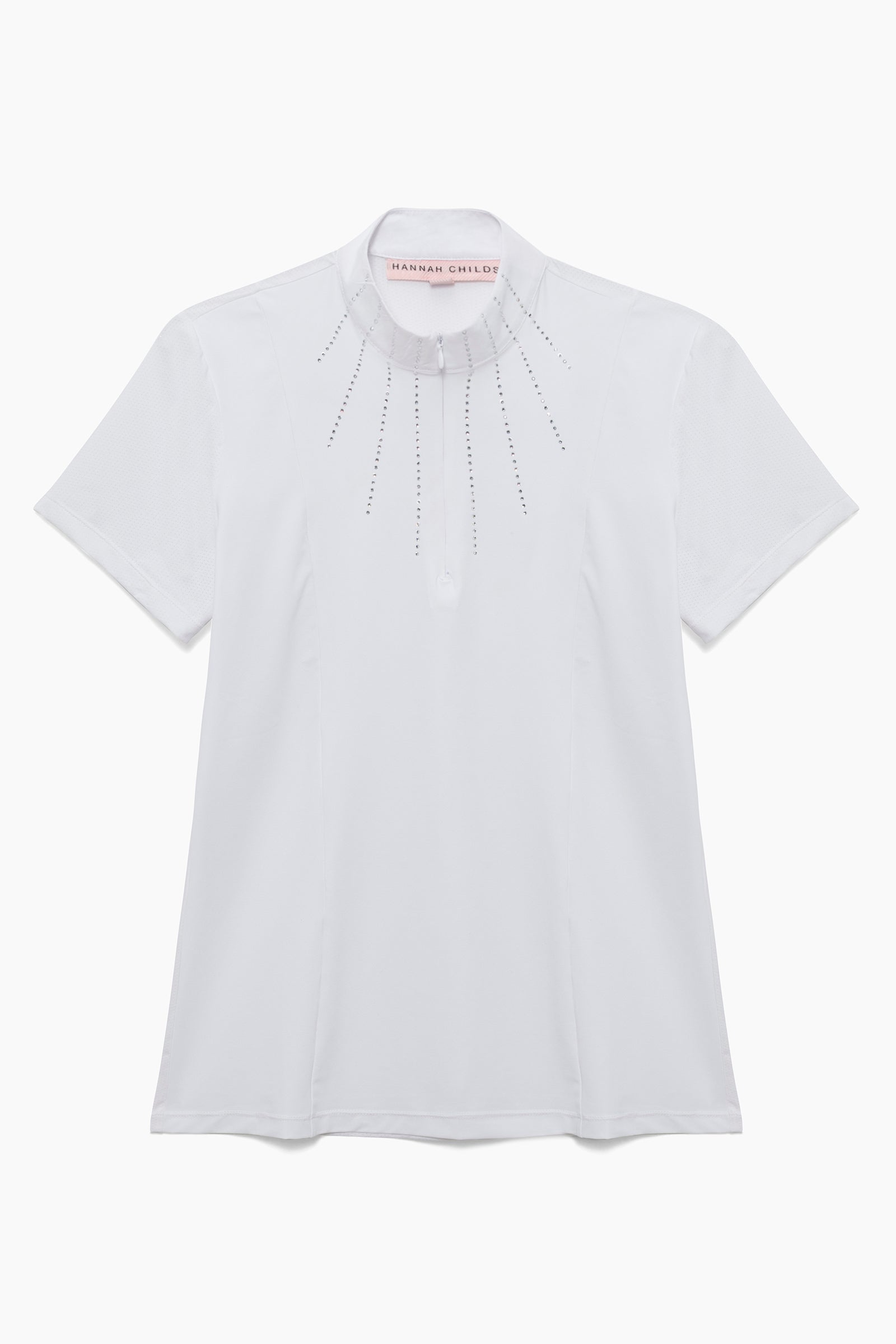 Hannah Childs Raya Crystal Short Sleeve Show Shirt - Hannah Childs Lifestyle - Equiluxe Tack