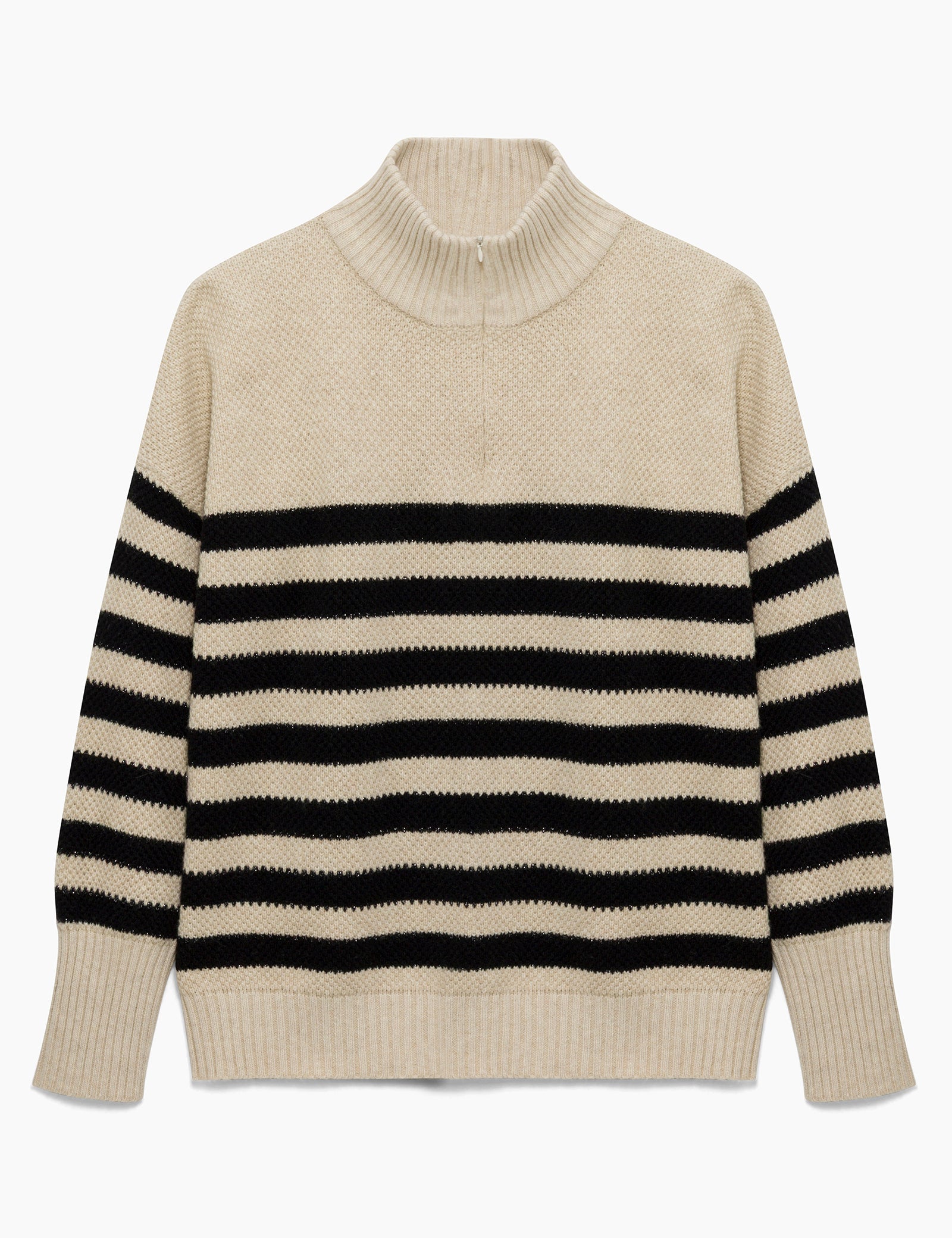 Hannah Childs Sassy Boyfriend Stripe 1/4 Zip Sweater - Hannah Childs Lifestyle - Equiluxe Tack