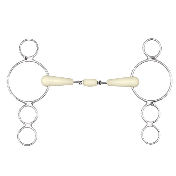 Happy Mouth® 3-Ring Double Jointed Mouth Gag Bit - Equiluxe Tack