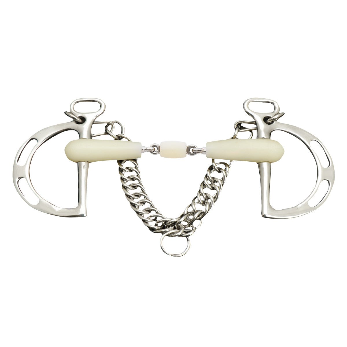 Happy Mouth® Double Jointed with Roller Mouth Slotted Kimberwick Bit - Equiluxe Tack