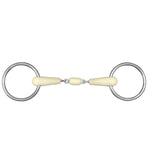 Happy Mouth® Thin (16 mm) Double Jointed Loose Ring Bit with Roller Mouth - Equiluxe Tack