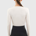 Harcour Bluvea Women's Perforated Long Sleeve Crew Neck - Equiluxe Tack