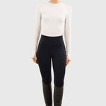 Harcour Bluvea Women's Perforated Long Sleeve Crew Neck - Equiluxe Tack