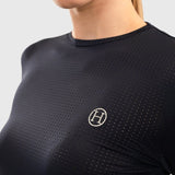 Harcour Bluvea Women's Perforated Long Sleeve Crew Neck - Equiluxe Tack