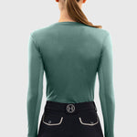 Harcour Bluvea Women's Perforated Long Sleeve Crew Neck - Equiluxe Tack