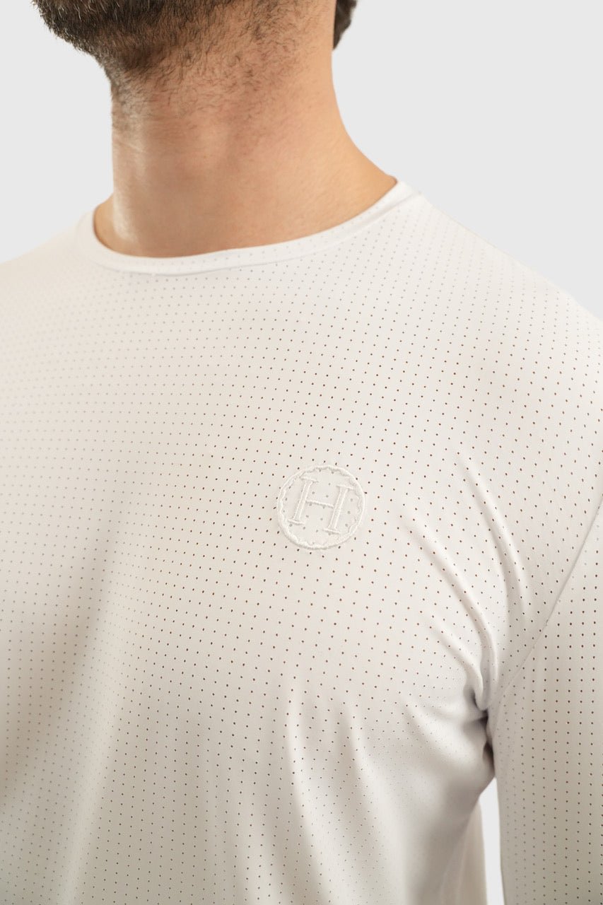 Harcour Bluveo Mens Long Sleeve Crew Neck Exercise Shirt - Equiluxe Tack