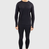 Harcour Bluveo Mens Long Sleeve Crew Neck Exercise Shirt - Equiluxe Tack