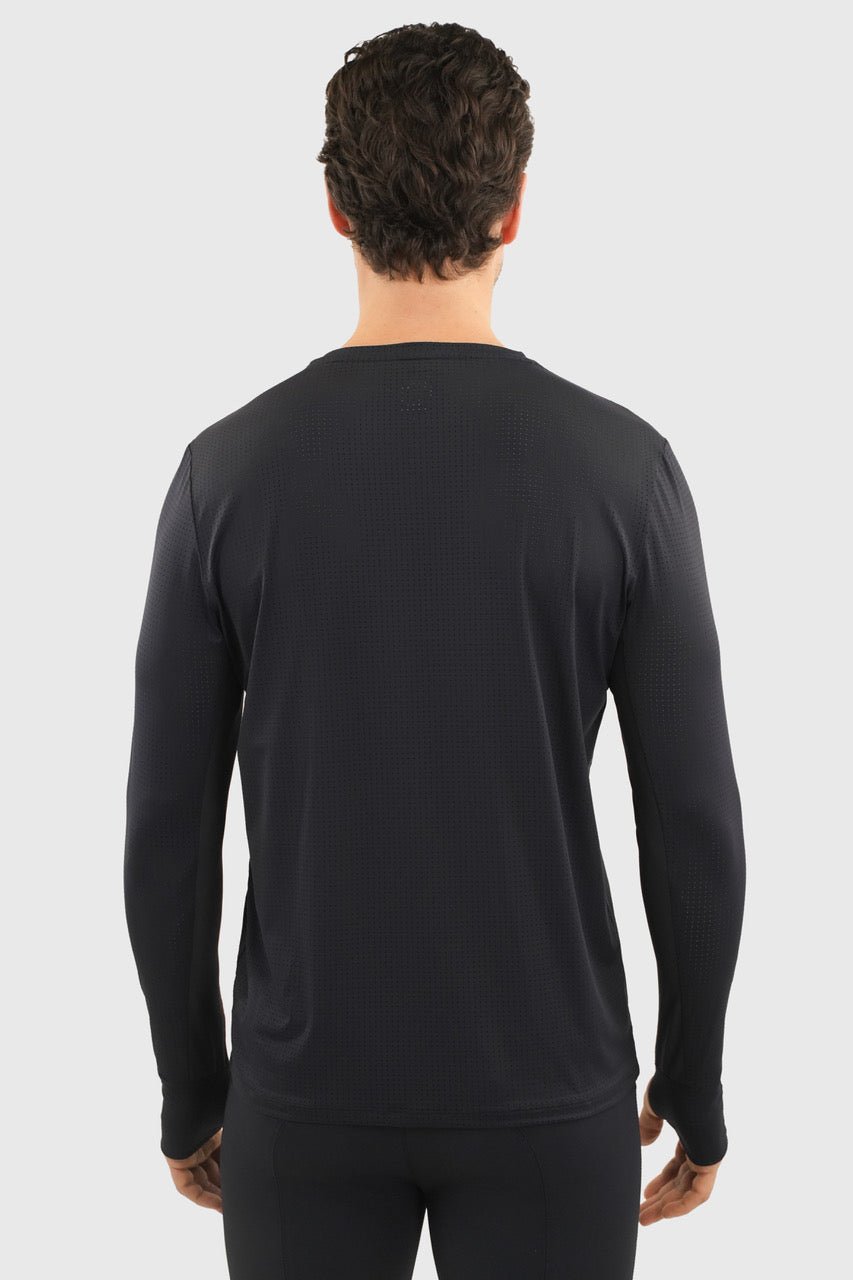 Harcour Bluveo Mens Long Sleeve Crew Neck Exercise Shirt - Equiluxe Tack