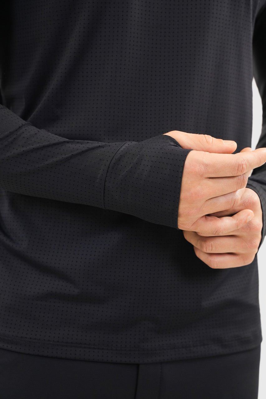 Harcour Bluveo Mens Long Sleeve Crew Neck Exercise Shirt - Equiluxe Tack